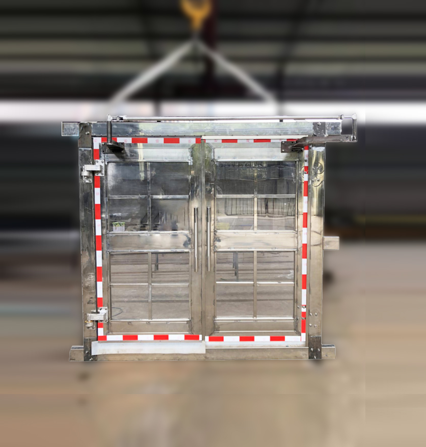 礦用全自動透視不鏽鋼無壓風門